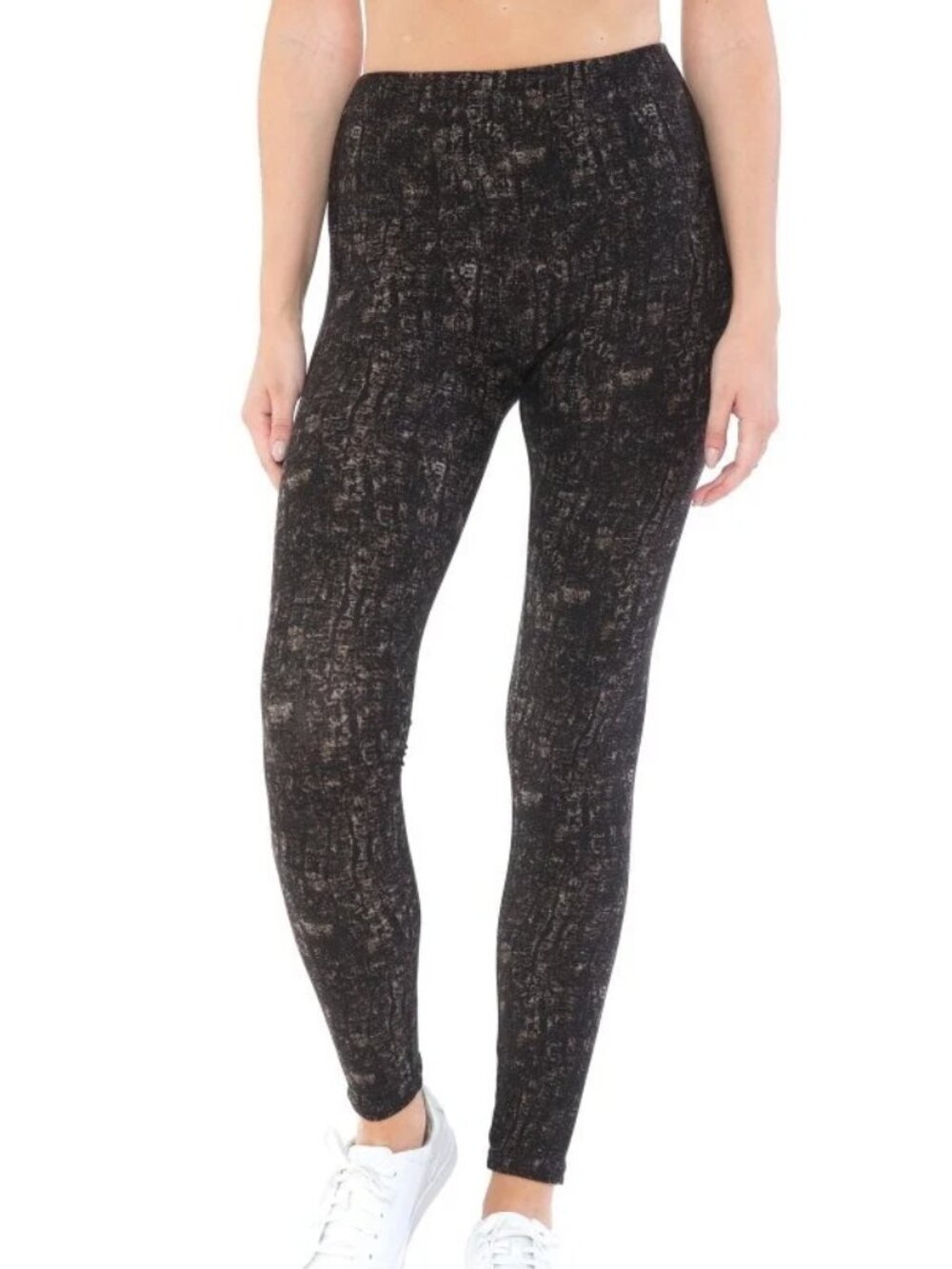 Yoga Snakeskin Style Knit Leggings